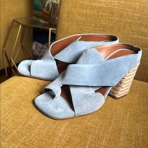 Stylish Aerosoles Suede Block Heel Sandals